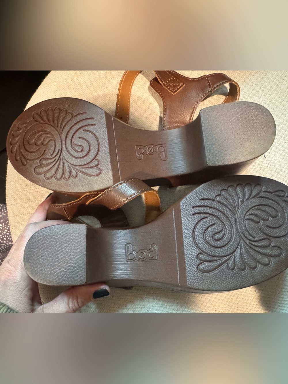 B.O.C. Comfort Wedge Mary Jane Gia Clog/Sandals SZ 7 Boho Festival Comfort - Picture 4 of 4